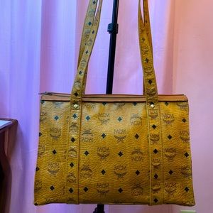 MCM Visetos Leather Bag 1336 A